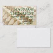 Massage und Therapeut Visitenkarte (Vorne/Hinten)