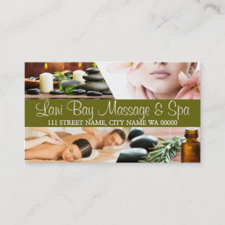Massage- und Wellness-Center-Visitenkarte Visitenkarte