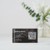 Massage- und Wellnessangebote Visitenkarte (Stehend Vorderseite)