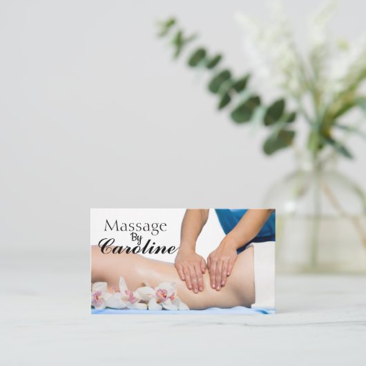 Massage Visitenkarte (Stehend Vorderseite)