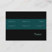 Massage-Visitenkarte Visitenkarte (Rückseite)