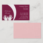 Massage-Visitenkarte Visitenkarte (Vorne/Hinten)