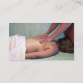 Massage-Visitenkarte Visitenkarte (Rückseite)