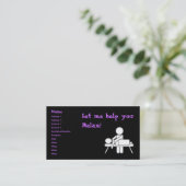 Massage-Visitenkarte Visitenkarte (Stehend Vorderseite)