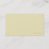 Massage-Visitenkarte Visitenkarte (Rückseite)