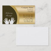 Massage-Visitenkarte Visitenkarte (Vorne/Hinten)