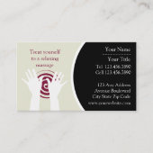 Massage-Visitenkarte Visitenkarte (Vorderseite)