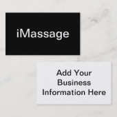 Massage-Visitenkarte Visitenkarte (Vorne/Hinten)