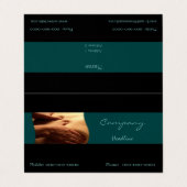 Massage Visitenkarten (Außenseite Aufgefaltet)