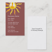 Massage-Visitenkarten Visitenkarte (Vorne/Hinten)