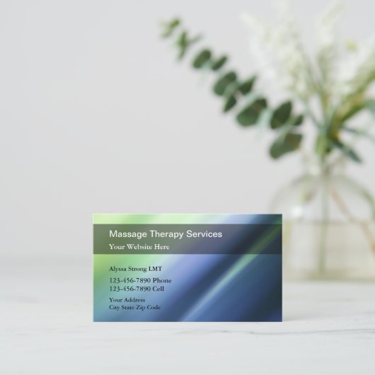 Massage-Visitenkarten Visitenkarte (Stehend Vorderseite)