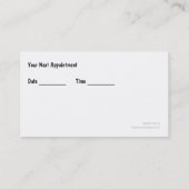 Massage-Visitenkarten Visitenkarte (Rückseite)