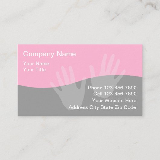 Massage-Visitenkarten Visitenkarte (Vorderseite)