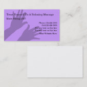 Massage-Visitenkarten Visitenkarte (Vorne/Hinten)