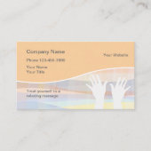 Massage-Visitenkarten Visitenkarte (Vorderseite)