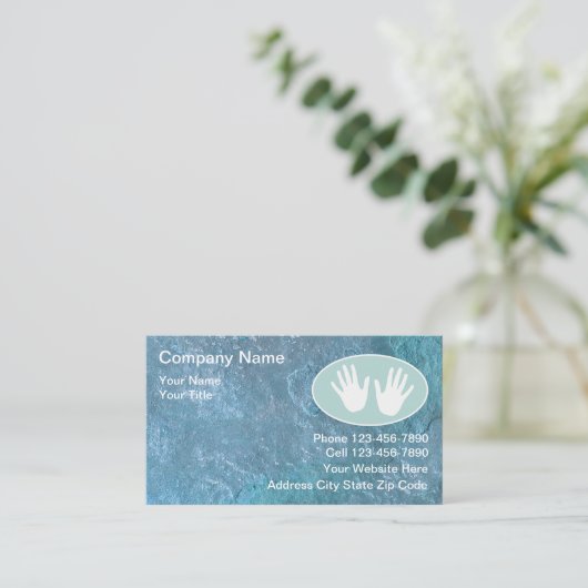 Massage-Visitenkarten Visitenkarte (Stehend Vorderseite)