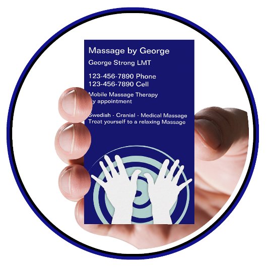 Massage-Visitenkarten Visitenkarte