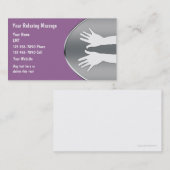 Massage-Visitenkarten Visitenkarte (Vorne/Hinten)