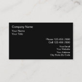 Massage-Visitenkarten Visitenkarte (Rückseite)