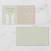 Massage-Visitenkarten Visitenkarte (Vorne/Hinten)