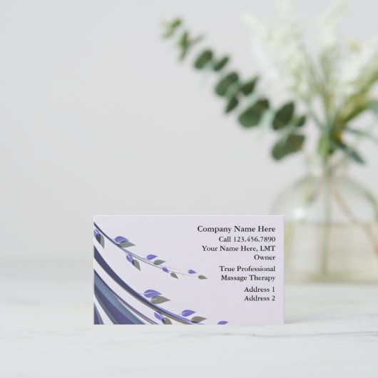 Massage-Visitenkarten Visitenkarte (Stehend Vorderseite)
