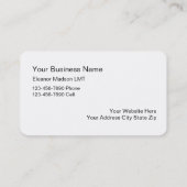 Massage-Visitenkarten Visitenkarte (Rückseite)