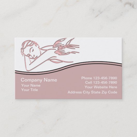 Massage-Visitenkarten Visitenkarte (Vorderseite)