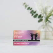 Massage-Visitenkarten Visitenkarte (Stehend Vorderseite)