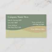 Massage-Visitenkarten Visitenkarte (Vorderseite)