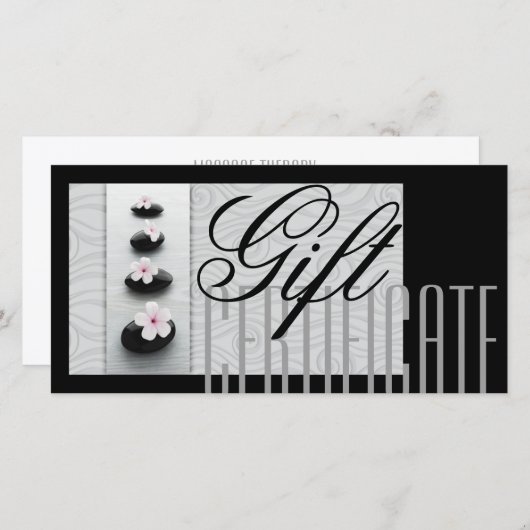 Massage Wellness-Center Geschenkgutschein Heilung Dankeskarte (Vorne/Hinten)