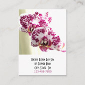 Massage Wellness-Center Salon Blumenstrauß Orchide Terminkarte (Vorderseite)