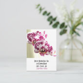 Massage Wellness-Center Salon Blumenstrauß Orchide Terminkarte (Stehend Vorderseite)