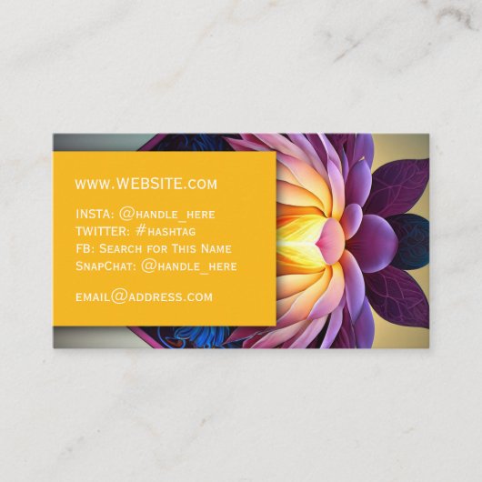 Massage Wellness-Center Salon Nails Berufliche Füh Visitenkarte (Vorderseite)