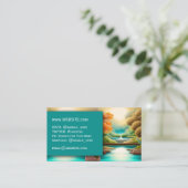 Massage Wellness-Center Salon Wellness Berufliche Visitenkarte (Stehend Vorderseite)