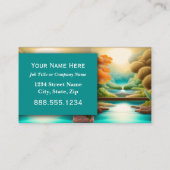 Massage Wellness-Center Salon Wellness Berufliche Visitenkarte (Rückseite)