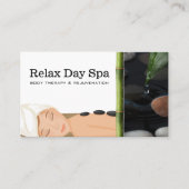 Massage-Wellness-Center | Wassertropfen Verlassen Visitenkarte (Vorderseite)