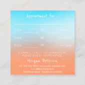 Massage Wellness-Center Wellness Blue Gold Lights Terminkarte (Rückseite)