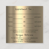 Massage Wellness-Center Wellness Blume Gold Logo S Terminkarte (Rückseite)