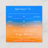 Massage Wellness-Center Wellness Blume Logo Terminkarte (Rückseite)