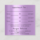 Massage Wellness-Center Wellness Blume Rose Logo L Terminkarte (Rückseite)