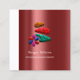 Massage Wellness-Center Wellness Blumengestone Log Terminkarte