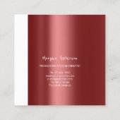 Massage Wellness-Center Wellness Blumengestone Log Terminkarte (Rückseite)