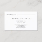 Massage Wellness-Center Wellness Glitzer Lotus Terminkarte (Rückseite)