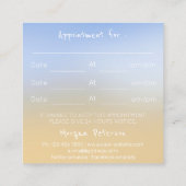 Massage Wellness-Center Wellness Pastel Gold Light Terminkarte (Rückseite)