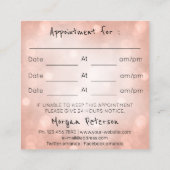 Massage Wellness-Center Wellness Rose Logo-Platz Terminkarte (Rückseite)