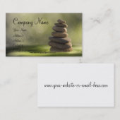 Massage,Zen,Spa,Wellness Visitenkarten Visitenkarte (Vorne/Hinten)