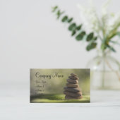 Massage,Zen,Spa,Wellness Visitenkarten Visitenkarte (Stehend Vorderseite)