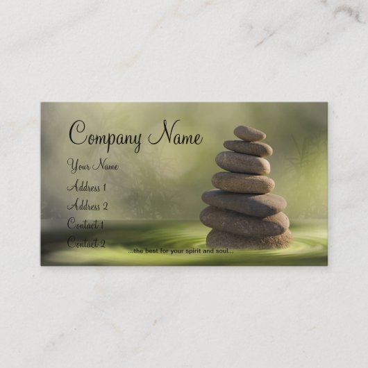 Massage,Zen,Spa,Wellness Visitenkarten Visitenkarte (Vorderseite)
