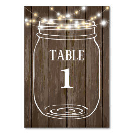 Massagebar, rustikal, Tischkarte Tischnummer