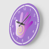 Massageenergie Große Wanduhr (Winkel)